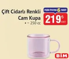 GLASS İN LOVE ÇİFT CİDARLI RENKLİ CAM KUPA 250 CC